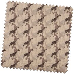 Prestigious Tribe Giraffe Sandstorm Fabric for made to measure Roman Blinds