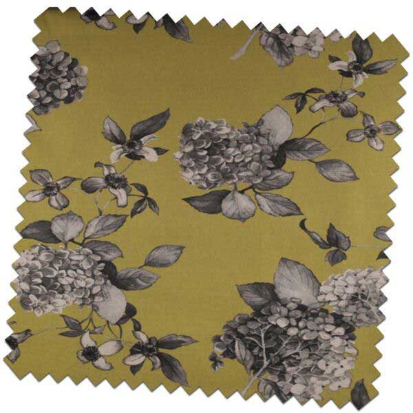 Bill-Beaumont-Hydrangea-Hydrangea-Chartreuse-Fabric-for-made-to-measure-roman-blinds-1-600x600