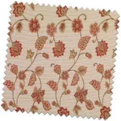 Bill-Beaumont-Jacobean-Bess-Terracota-Fabric-for-made-to-measure-Roman-blinds-600x600