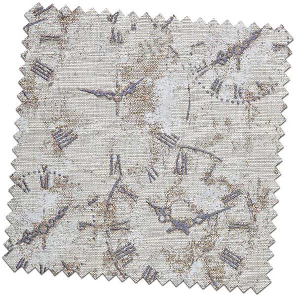 Bill-Beaumont-Whimsical-Clocks-Slate-Fabric-for-made-to-measure-Roman-Blinds-600x600