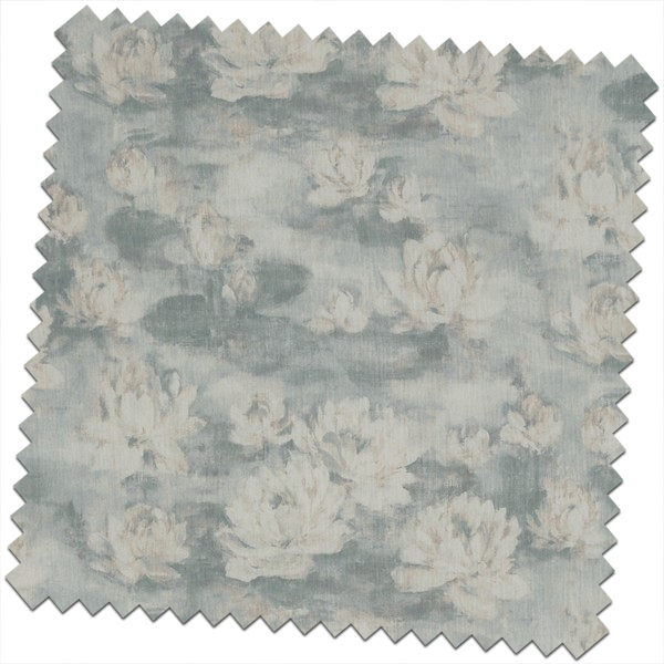 Prestigious-Grand-Botanical-Lilypad-Porcelain-Fabric-for-made-to-measure-Roman-Blinds