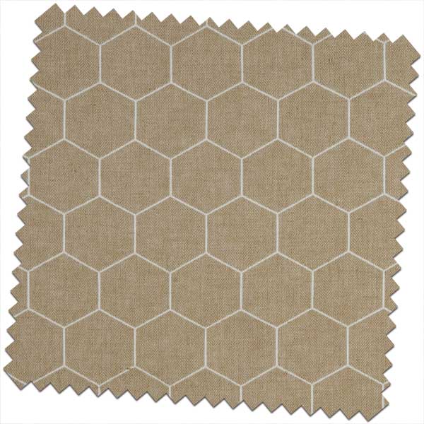 Bill-Beaumont-Sherwood-Beehive-Biscuit-Fabric-for-made-to-Measure-Roman-Blind
