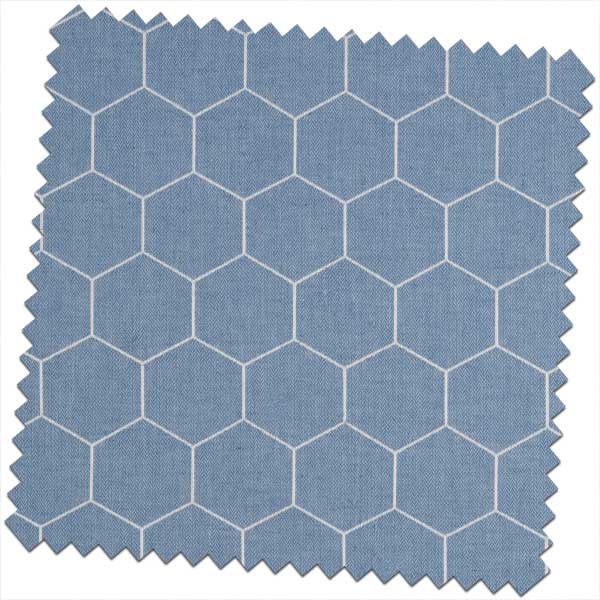 Bill-Beaumont-Sherwood-Beehive-Sky-Blue-Fabric-for-made-to-Measure-Roman-Blind