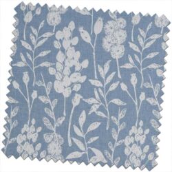 Bill-Beaumont-Sherwood-Flora-Sky-Blue-Fabric-for-made-to-Measure-Roman-Blind