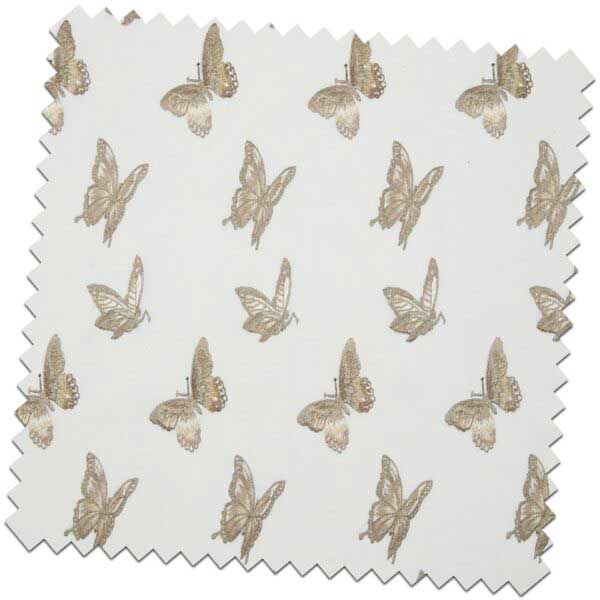 Bill Beaumont Bohemia Flutter Biscuit Fabric for made to measure Roman Blinds