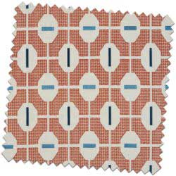 Bill Beaumont Carnival Rumba Orange Fabric for made to Measure Roman Blind