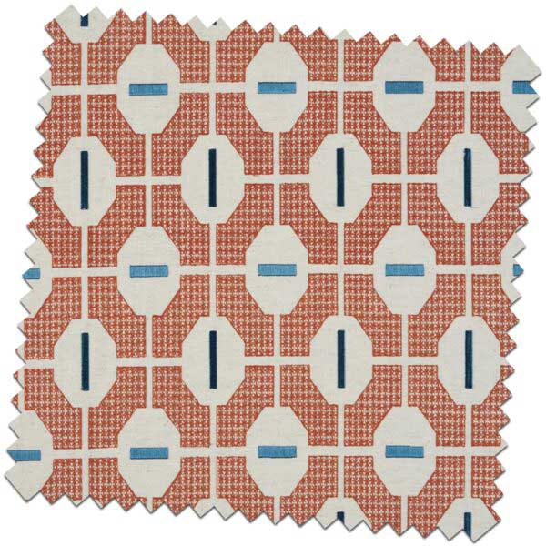 Bill Beaumont Carnival Rumba Orange Fabric for made to Measure Roman Blind