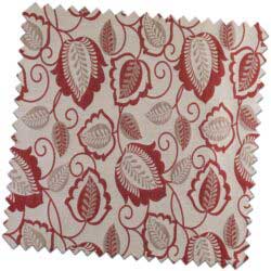 Bill Beaumont Esme Esme Red Fabric for made to measure Roman blinds