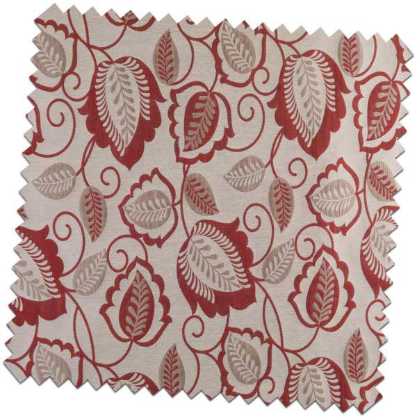 Bill Beaumont Esme Esme Red Fabric for made to measure Roman blinds